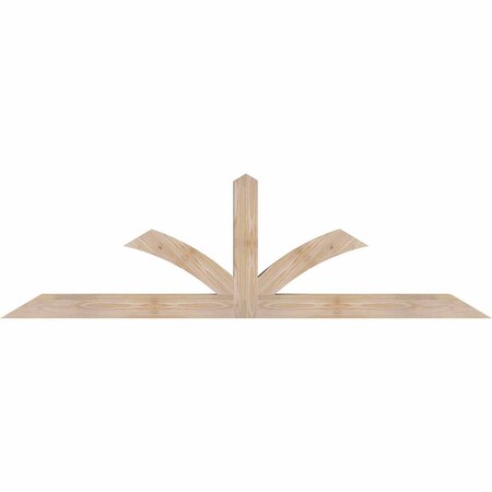 Ekena Millwork Richland Smooth Timber Gable Bracket, Douglas Fir, 72"W x 21"H x 3 1/2"D x 3 1/2"F, 7/12 Pitch GBW072X21X0404RIC00SDF